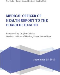 MEDICAL OFFICER OF HEALTH REPORT TO THE BOARD OF HEALTH - Prepared by Dr. Jim Chirico Medical Officer of Health/Executive Officer