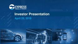 Investor Presentation - April 25, 2019 - Investor Relations
