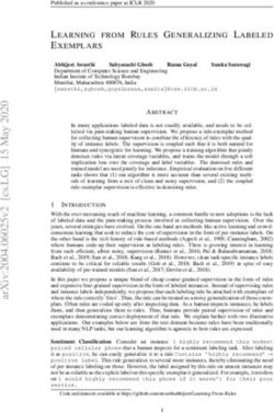 LEARNING FROM RULES GENERALIZING LABELED EXEMPLARS