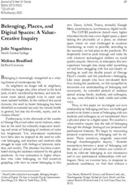 Belonging, Places, and Digital Spaces: A Value-Creative Inquiry