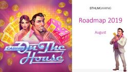Roadmap 2019 August - Sthlm Gaming Sweden AB