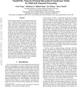 NumHTML: Numeric-Oriented Hierarchical Transformer Model for Multi-task Financial Forecasting