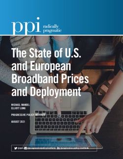 The State of U.S. and European Broadband Prices and Deployment - MICHAEL MANDEL ELLIOTT LONG PROGRESSIVE POLICY INSTITUTE AUGUST 2021