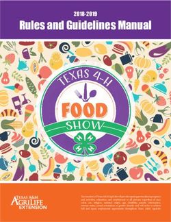 Rules and Guidelines Manual 2018-2019 - Texas A&M University