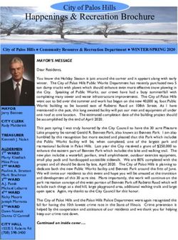 Happenings & Recreation Brochure - City of Palos Hills