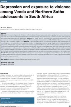 Depression and exposure to violence among Venda and Northern Sotho adolescents in South Africa