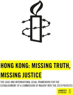 HONG KONG: MISSING TRUTH, MISSING JUSTICE - THE CASE AND INTERNATIONAL LEGAL FRAMEWORK FOR THE ESTABLISHMENT OF A COMMISSION OF INQUIRY INTO THE ...