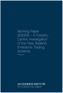 Working Paper 2020/09 - A Forestry-Centric Investigation of the New Zealand Emissions Trading Scheme - Paddy Baylis