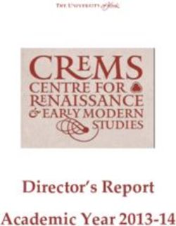 Director's Report Academic Year 2013-14 - University of York