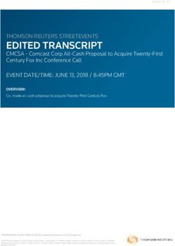 EDITED TRANSCRIPT THOMSON REUTERS STREETEVENTS - Investors | Comcast Corporation