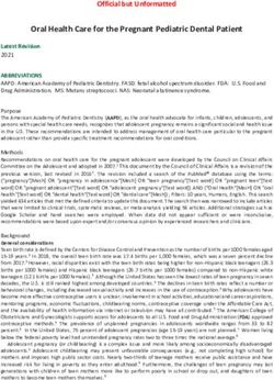 Oral Health Care for the Pregnant Pediatric Dental Patient