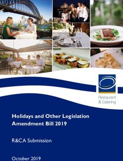 Holidays and Other Legislation Amendment Bill 2019 - R&CA Submission October 2019