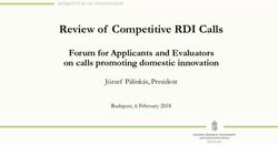 Review of Competitive RDI Calls - Forum for Applicants and Evaluators on calls promoting domestic innovation