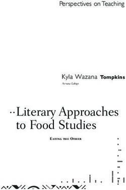 Literary Approaches to Food Studies - Perspectives on Teaching Kyla Wazana Tompkins - Squarespace