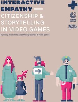 Interactive empathy citizenship & storytelling in video games