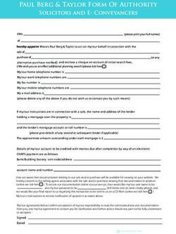 Paul Berg & Taylor Form Of Authority - Solicitors and E- Conveyancers - Paul Berg & Taylor