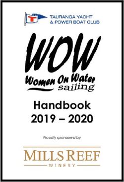 Handbook 2019 2020 - Tauranga Yacht Club