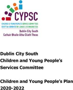Dublin City South Children and Young People's Services Committee Children and Young People's Plan 2020-2022