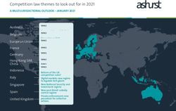 Competition law themes to look out for in 2021 - A MULTIJURISDICTIONAL OUTLOOK - JANUARY 2021