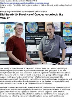 Did the Abitibi Province of Quebec once look like Venus? - INRS