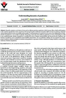 Understanding dynamics of pandemics - Tübitak