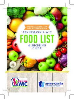 FOOD LIST PENNSYLVANIA WIC & SHOPPING GUIDE