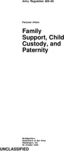 Family Support, Child Custody, and Paternity - UNCLASSIFIED