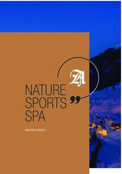 NATURE SPORTS SPA WINTER 2020/21