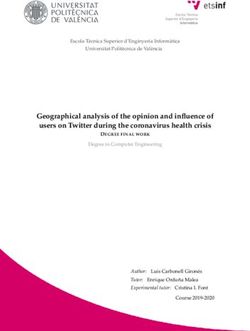 Geographical analysis of the opinion and influence of users on Twitter during the coronavirus health crisis - RiuNet