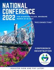 "RECONNECTING" - CONFERENCE REGISTRATION REGISTER NOW AND PAY LATER!