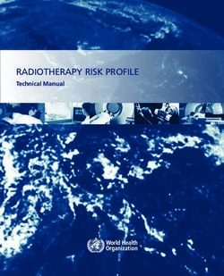 RADIOTHERAPY RISK PROFILE - Technical Manual - WHO | World Health ...