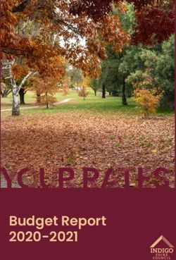 Budget Report 2020-2021 - Indigo Shire