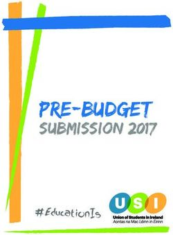 PRE-BUDGET SUBMISSION 2017 - Union of Students in Ireland