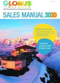 SALES MANUAL Switzerland & Europe - Grand Train Tour of Switzerland, France, Italy, Spain and Germany, Glacier Express, Bernina Express ...
