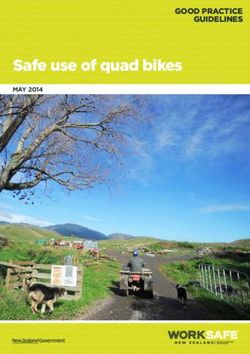 Safe use of quad bikes - GOOD PRACTICE GUIDELINES