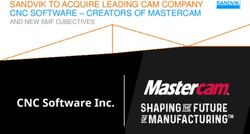 SANDVIK TO ACQUIRE LEADING CAM COMPANY CNC SOFTWARE - CREATORS OF MASTERCAM - AND NEW SMF OJBECTIVES - Sandvik Group