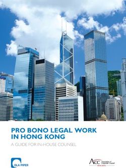 PRO BONO LEGAL WORK IN HONG KONG - A GUIDE FOR IN-HOUSE COUNSEL - Association of ...