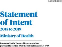 Statement of Intent 2015 to 2019 Ministry of Health - E.10 SOI (2015)