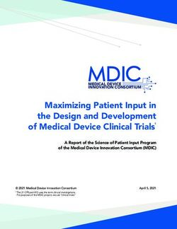 MDIC MEDICAL DEVICE INNOVATION CONSORTIUM