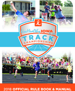 2018 OFFICIAL RULE BOOK & MANUAL - Live Healthy Iowa Kids