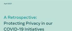 A Retrospective: Protecting Privacy in our COVID-19 Initiatives - April 2021