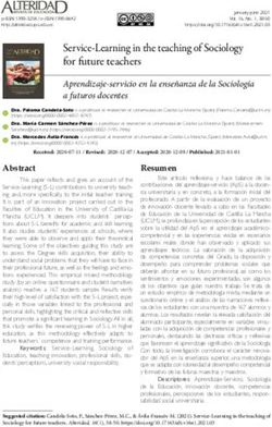 Service-Learning in the teaching of Sociology for future teachers