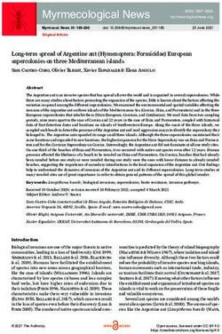 Long-term spread of Argentine ant (Hymenoptera: Formicidae) European supercolonies on three Mediterranean islands - Biotaxa