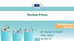 Horizon Prizes Dr. Thomas SCHLEKER Policy Officer - Europa EU