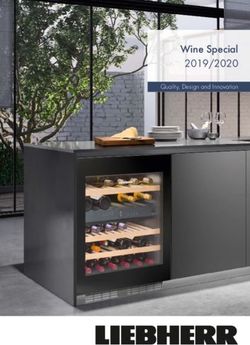 Wine Special 2019/2020 - Quality, Design and Innovation - Liebherr