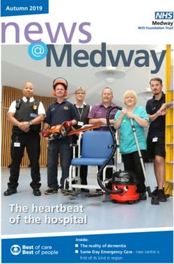 The heartbeat of the hospital - Autumn 2019 - Medway NHS Foundation Trust