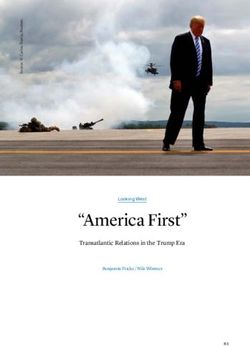 "America First" Transatlantic Relations in the Trump Era - Benjamin Fricke / Nils Wörmer - Konrad-Adenauer-Stiftung