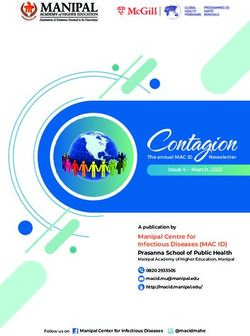 CONTAGION - MCGILL UNIVERSITY