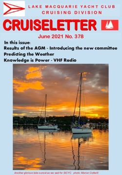 In this issue: Results of the AGM - Introducing the new committee Predicting the Weather Knowledge is Power - VHF Radio - Lake Macquarie Yacht Club