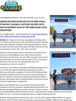 AMERICAN PENCE WINS WITH PR IN MEN'S RACE, ETHIOPIA'S GUANGUL CAPTURES RECORD SIXTH WIN IN WOMEN'S RACE AT TBK BANK QUAD CITIES MARATHON